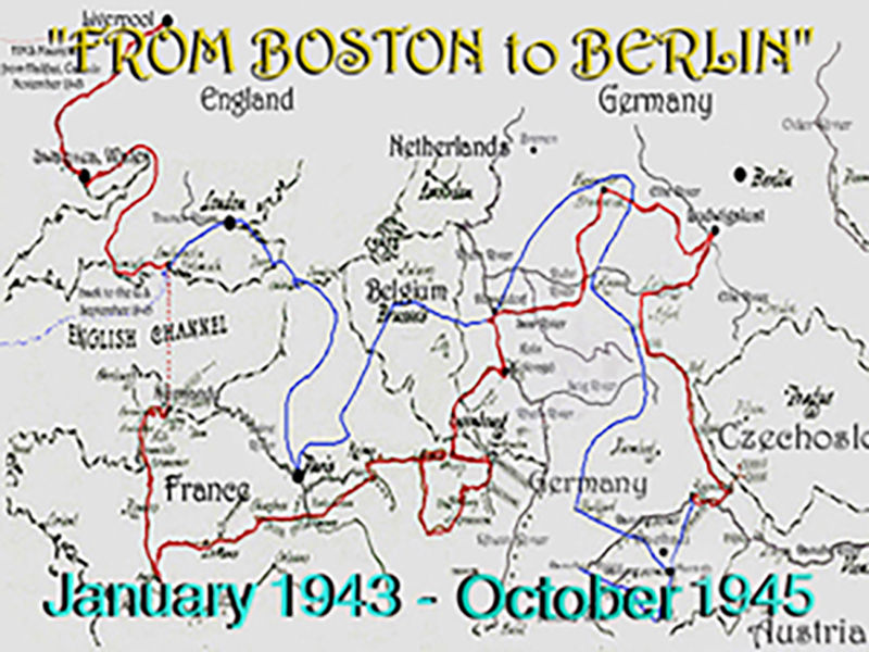Map or Warttime and Post Wartime movements