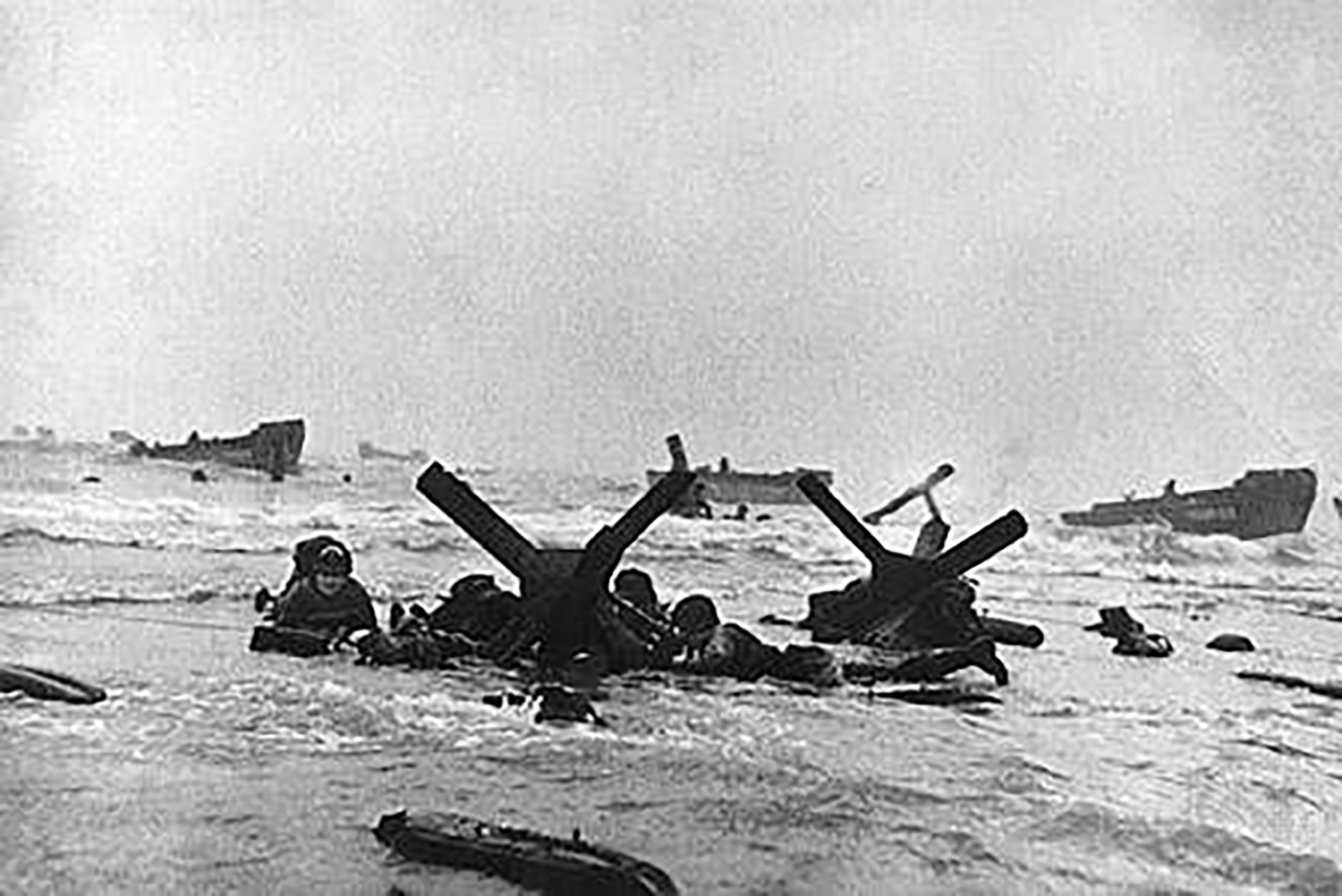 Capt. Robert L. Walsh on Omaha Beach on D-Day